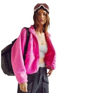 Free people hit the slopes fleece jacket